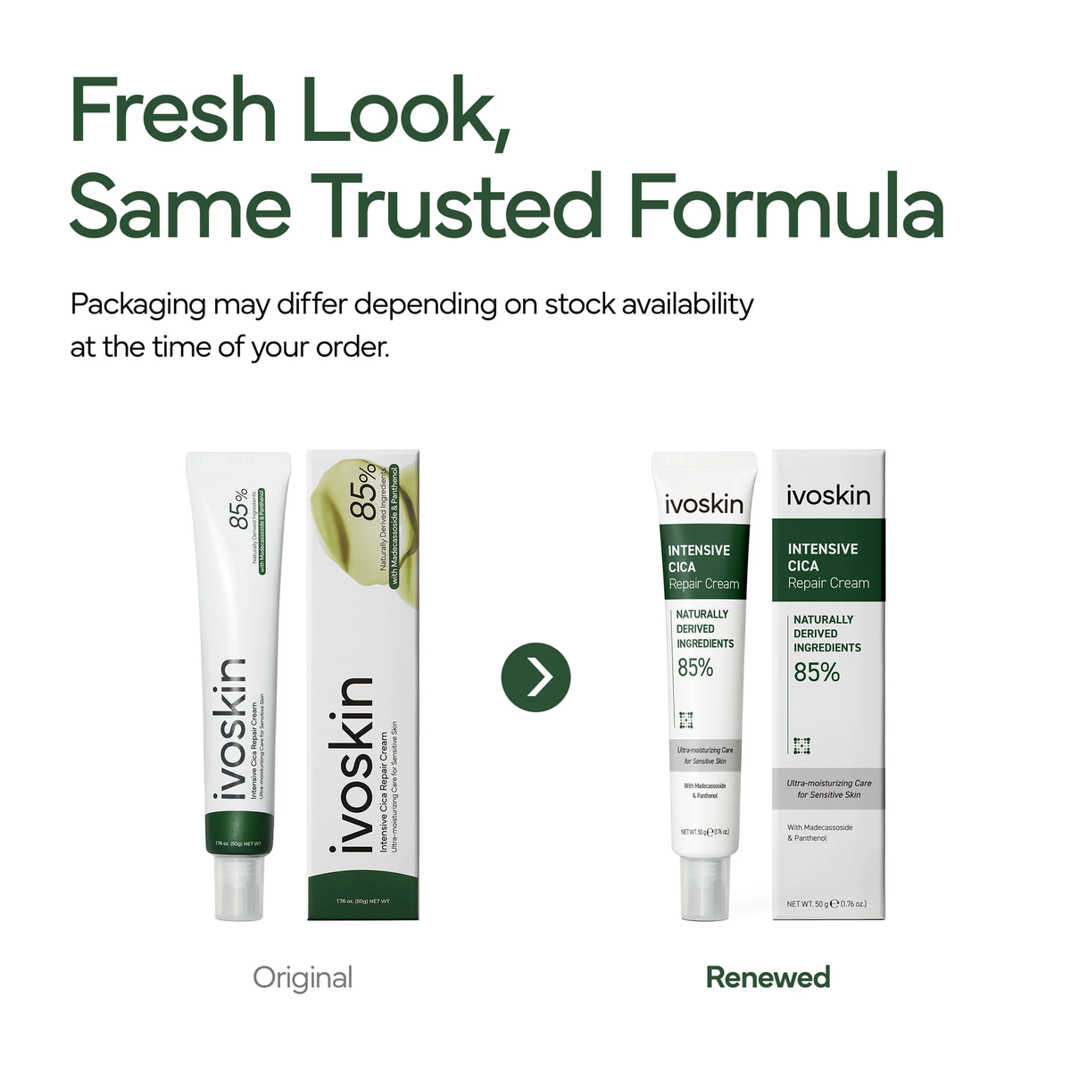IVOSKIN Cica Redness Relief Treatment Cream